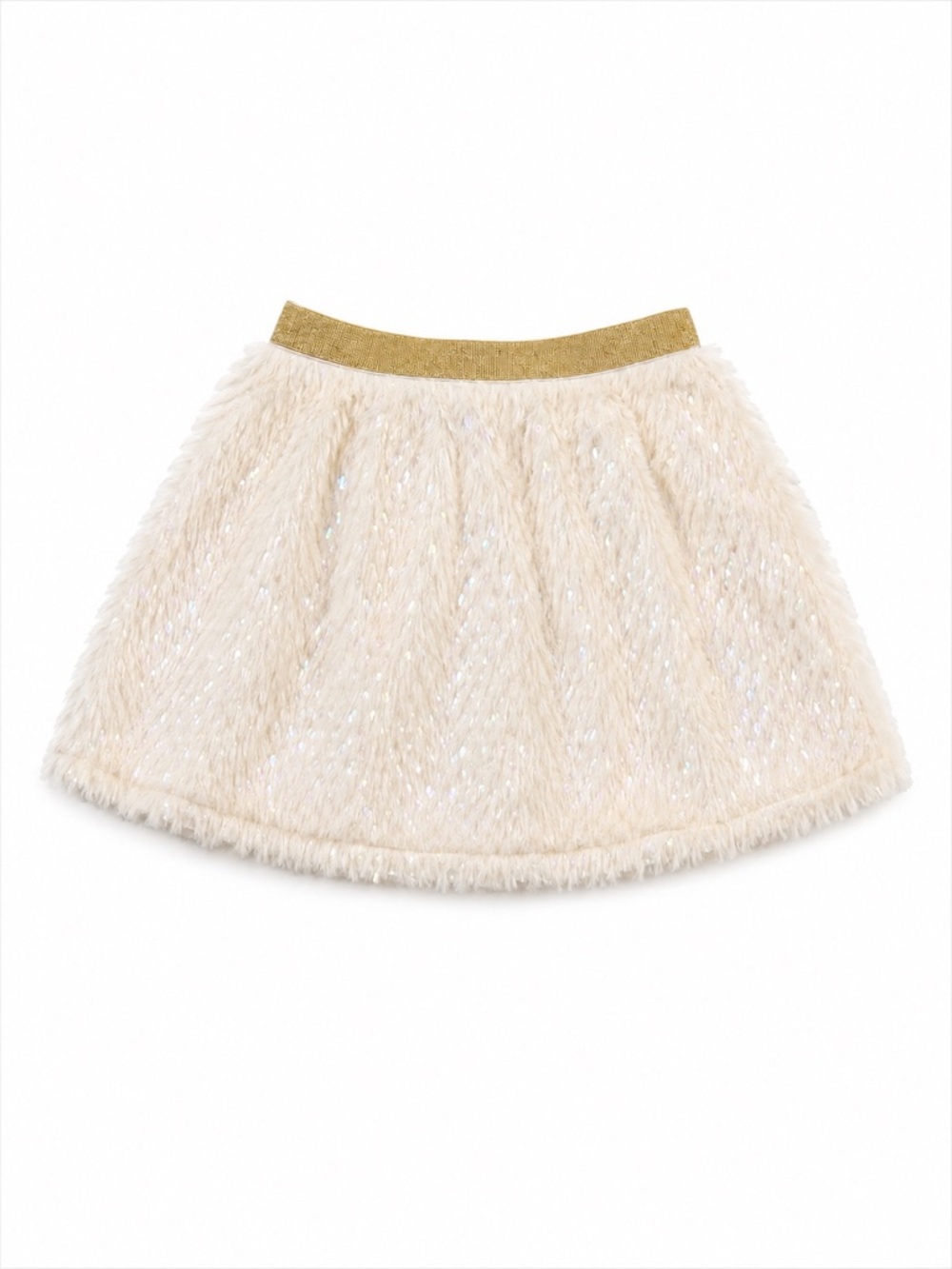 New - Truly Me by Sara Sara Faux Fur Sparkle Skirt